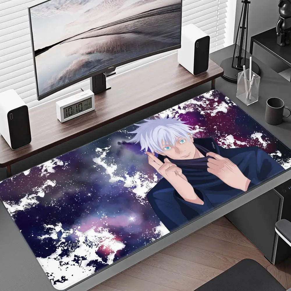 Satoru Gojo Mouse Pad – Anime Gaming Desk Mat (Black Series I)
