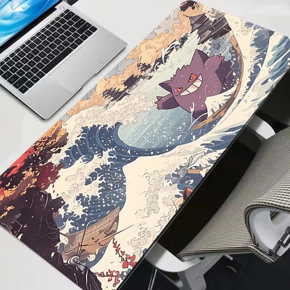 Pokémon Gengar Extended Gaming Desk Mat – Stitched Edges