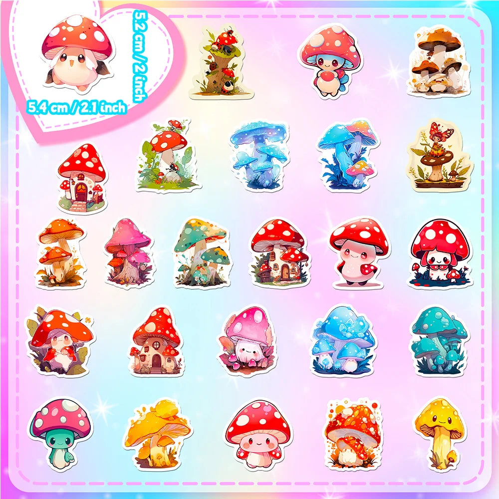 Kawaii Mushroom Sticker Pack