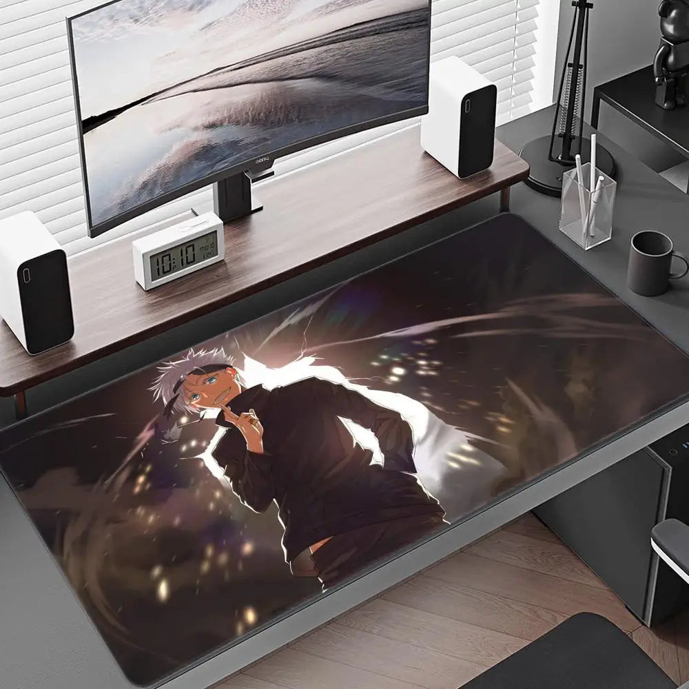 Satoru Gojo Mouse Pad – Anime Gaming Desk Mat (Black Series I)
