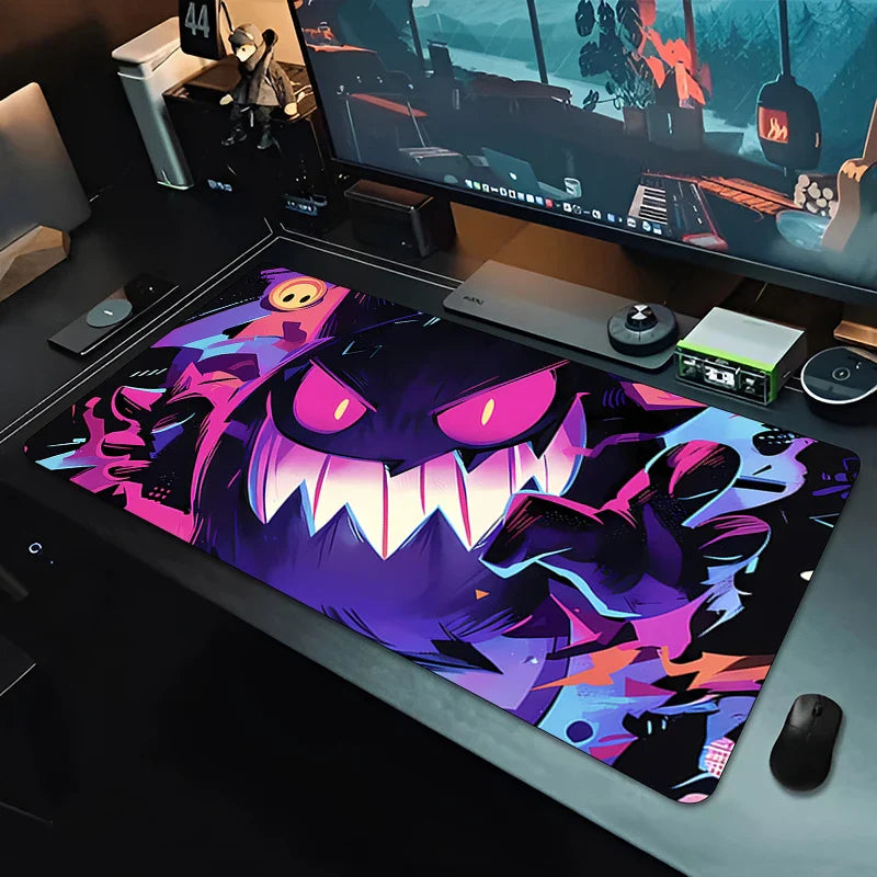 Gengar Pocket Monster Mouse Pad – Large Gaming Desk Mat