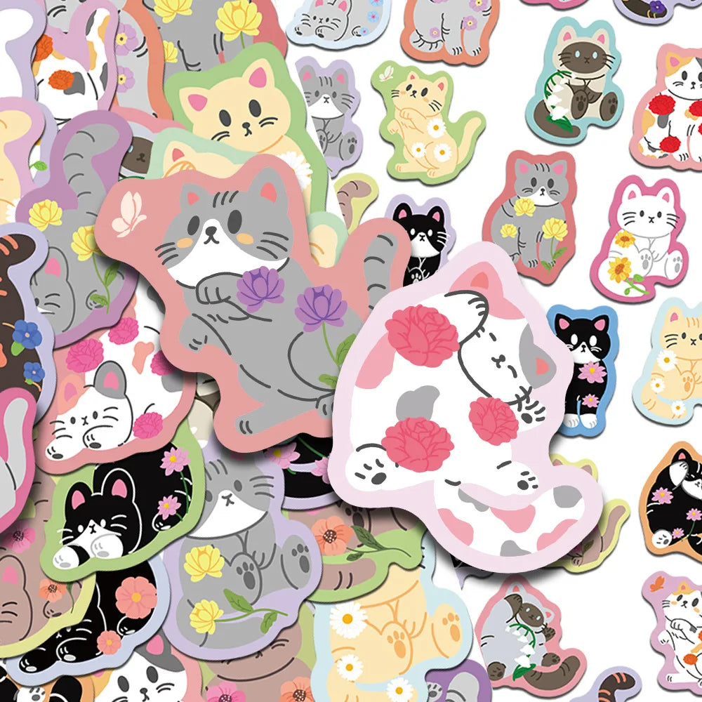 Cute Cat Sticker Pack (50pc)