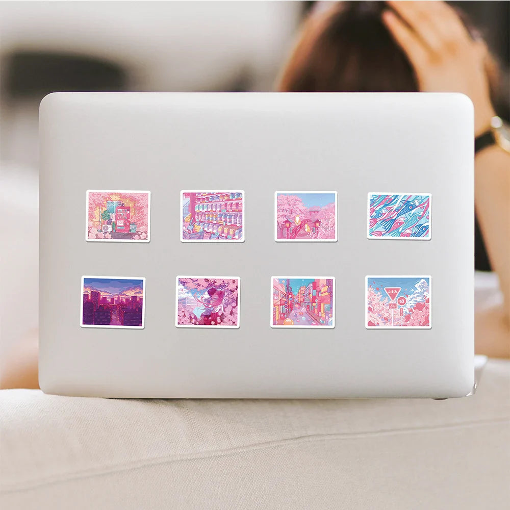 Kawaii Pink Sakura Sticker Pack