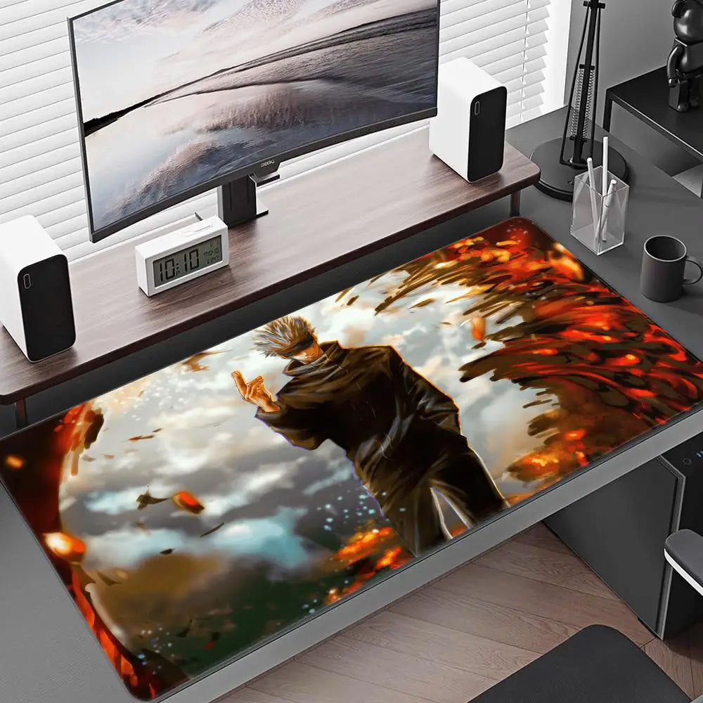 Satoru Gojo Mouse Pad – Anime Gaming Desk Mat (Black Series III)