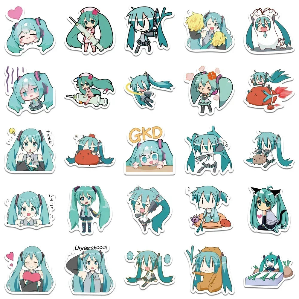 Hatsune Miku Kawaii Sticker Pack (65pc)
