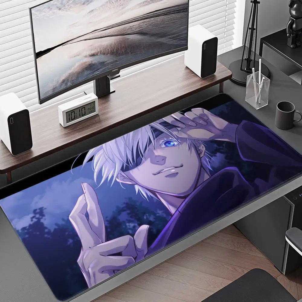 Satoru Gojo Mouse Pad – Anime Gaming Desk Mat (Black Series I)
