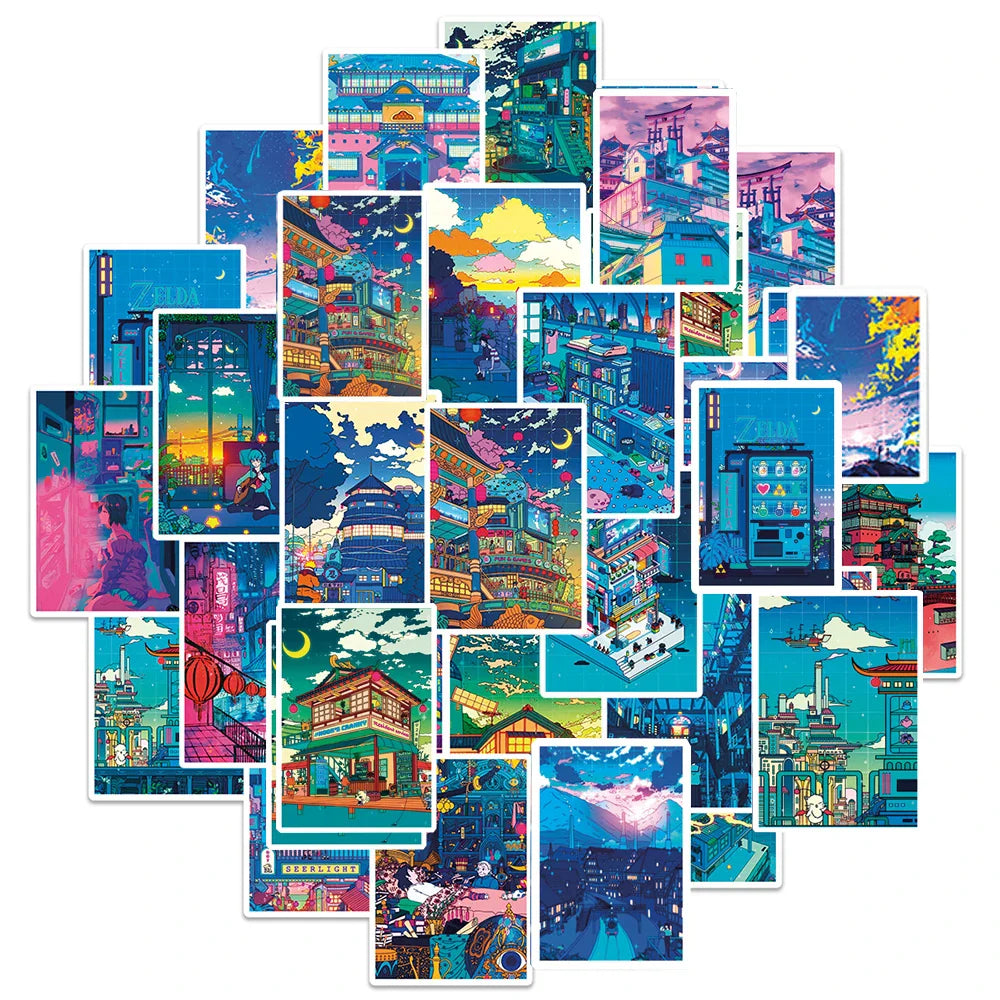 Aesthetic Night City Sticker Pack