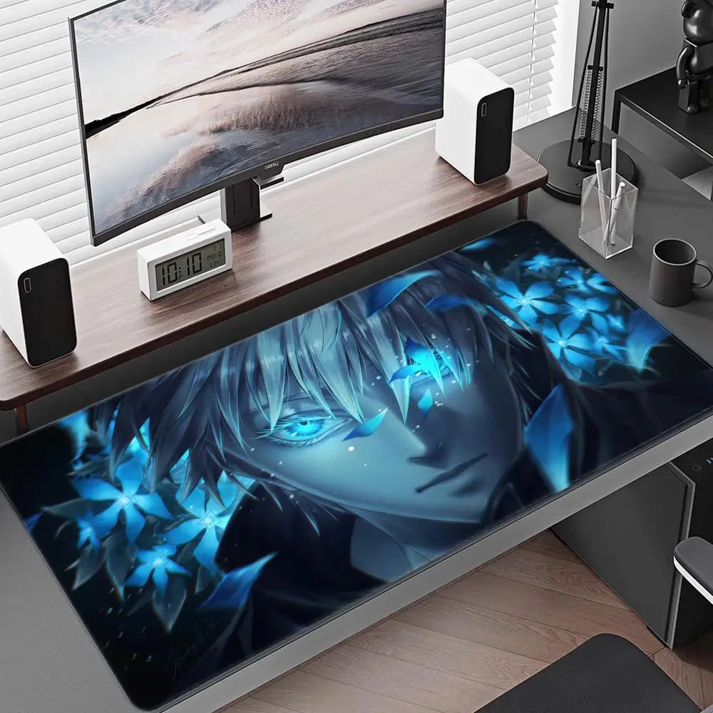 Satoru Gojo Mouse Pad – Anime Gaming Desk Mat (Black Series I)