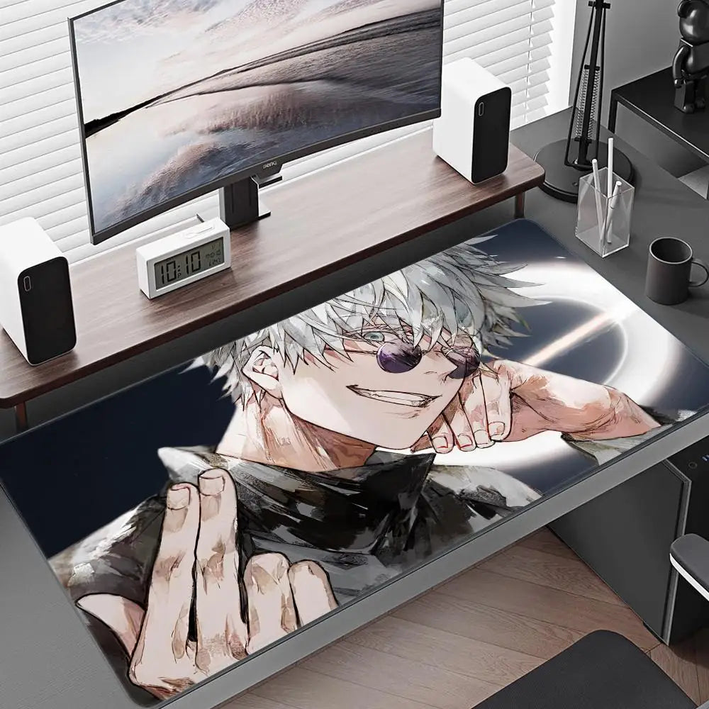 Satoru Gojo Mouse Pad – Anime Gaming Desk Mat (Black Series II)