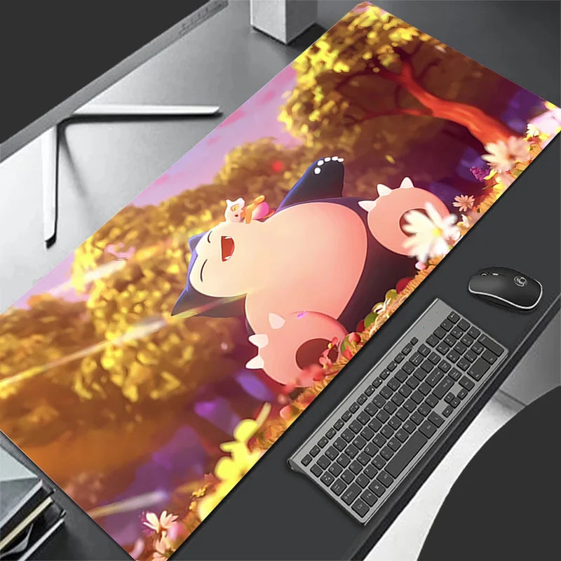 Snorlax Pocket Monster Mouse Pad – Large Kawaii Gaming Desk Mat