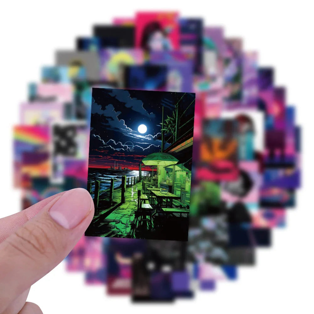Synthwave Vaporwave Sticker Pack