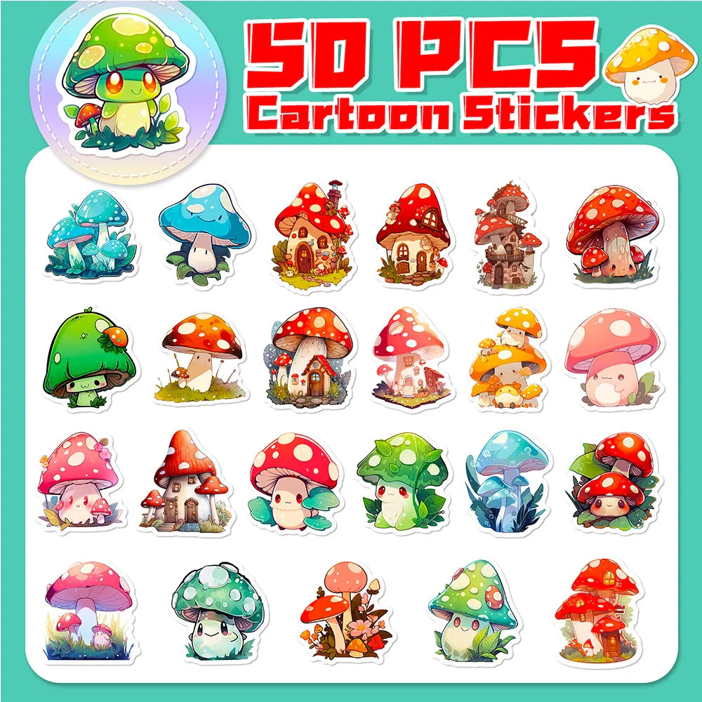 Kawaii Mushroom Sticker Pack
