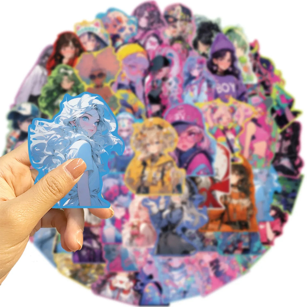 Sweet Girl Colorful Sticker Pack