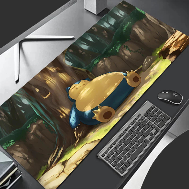 Snorlax Pocket Monster Mouse Pad – Large Kawaii Gaming Desk Mat