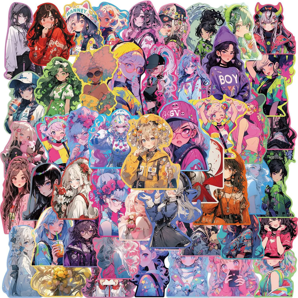 Sweet Girl Colorful Sticker Pack