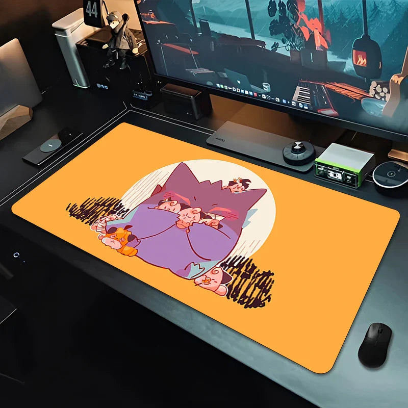 Gengar Pocket Monster Mouse Pad – Large Gaming Desk Mat