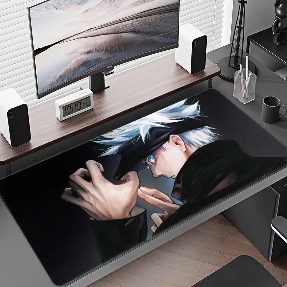 Satoru Gojo Mouse Pad – Anime Gaming Desk Mat (Black Series II)