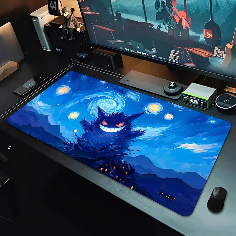 Gengar Pocket Monster Mouse Pad – Large Gaming Desk Mat