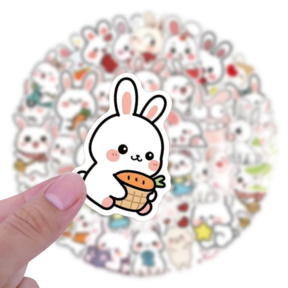 Cute Rabbit Animal Sticker Pack