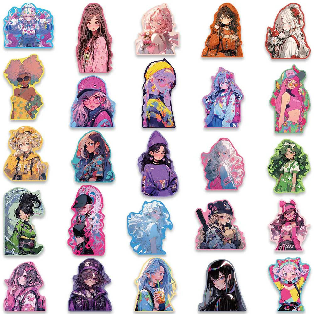 Kawaii Anime Girl Sticker Pack