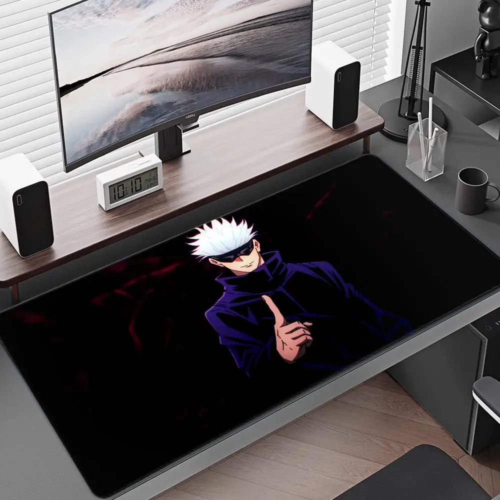 Satoru Gojo Mouse Pad – Anime Gaming Desk Mat (Black Series II)