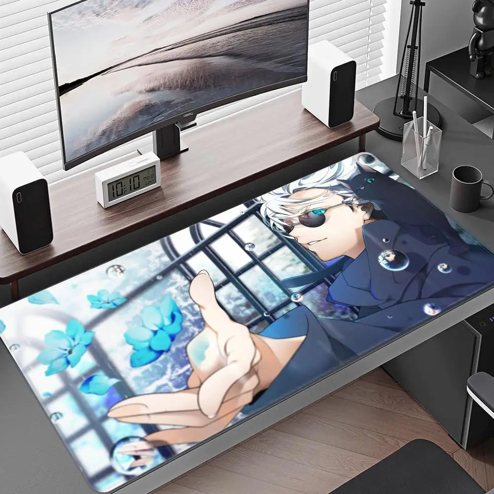 Satoru Gojo Mouse Pad – Anime Gaming Desk Mat (Black Series II)