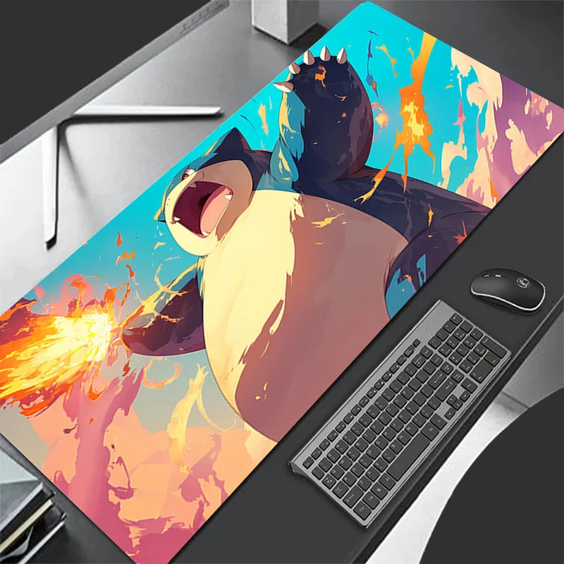 Snorlax Pocket Monster Mouse Pad – Large Kawaii Gaming Desk Mat