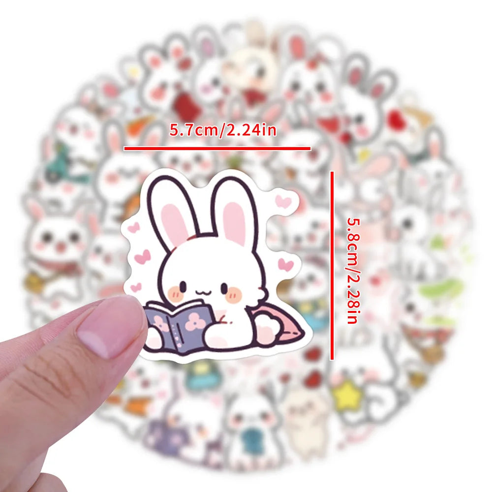 Cute Rabbit Animal Sticker Pack