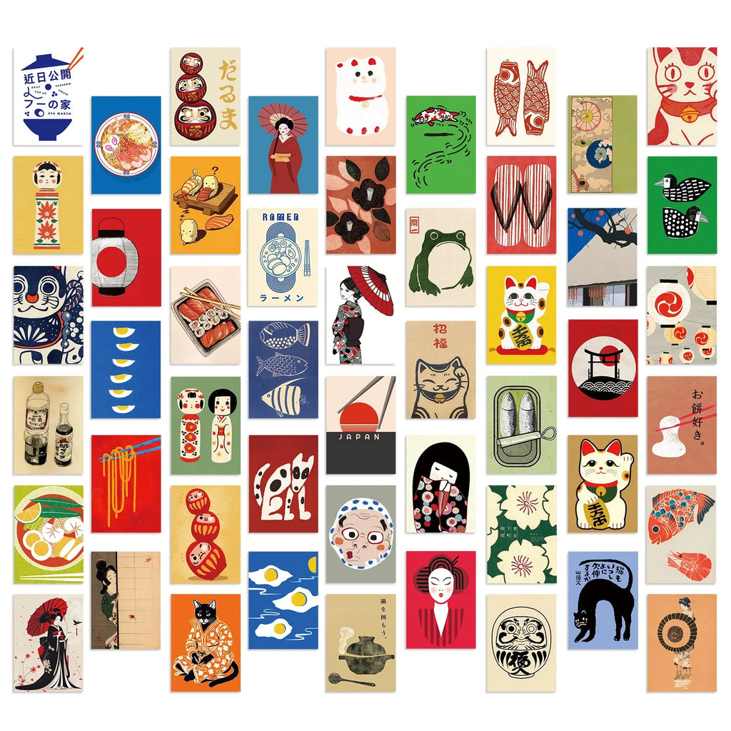 Japanese Style Poster Sticker Pack