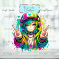 Anime Peace Vinyl Decal
