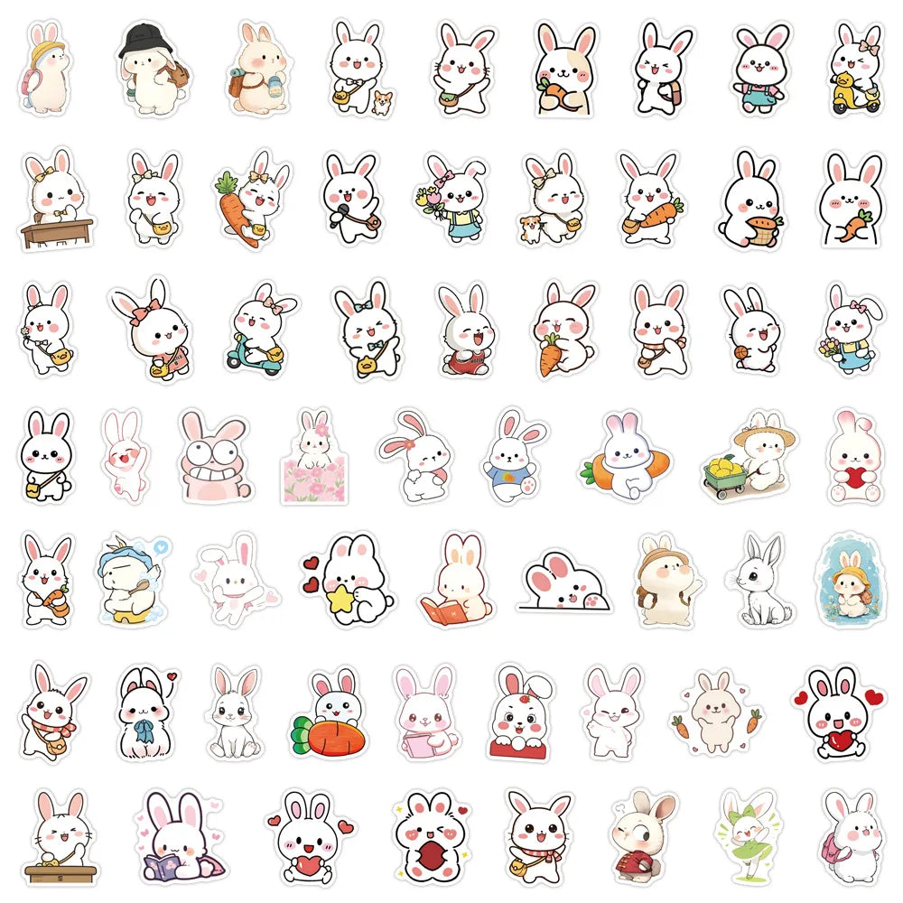Cute Rabbit Animal Sticker Pack