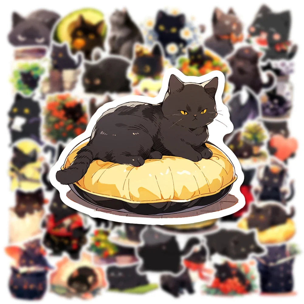 Kawaii Cartoon Cat Sticker Pack