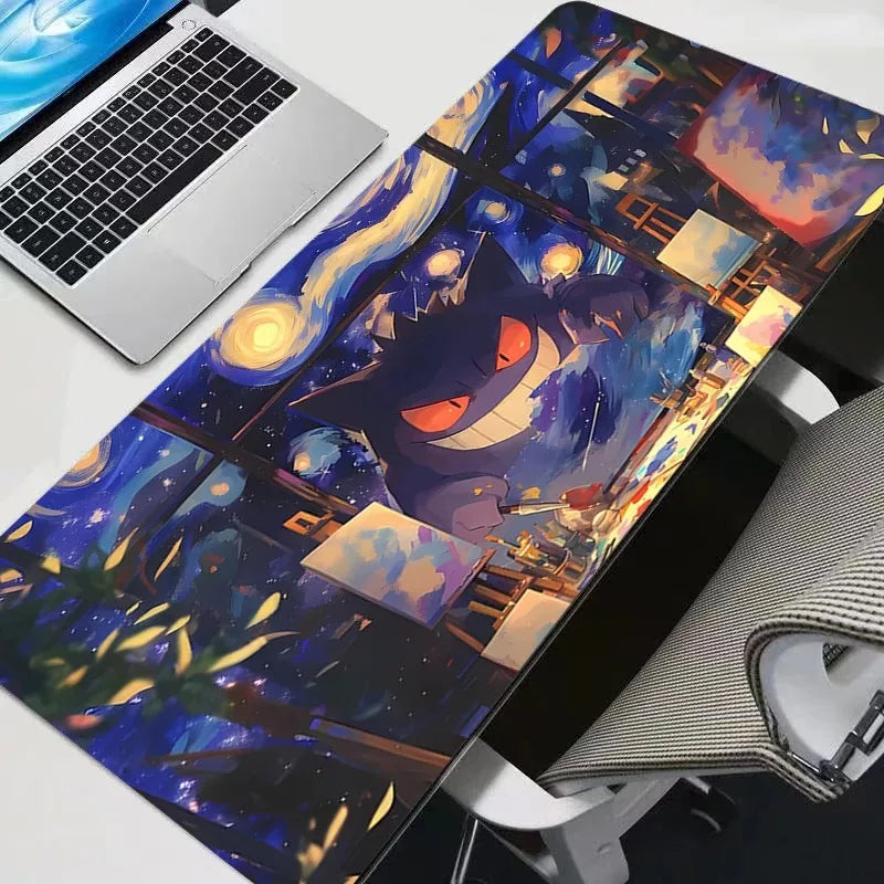 Pokémon Gengar Extended Gaming Desk Mat – Stitched Edges