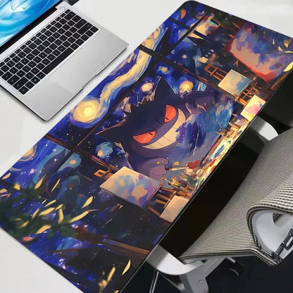 Pokémon Gengar Extended Gaming Desk Mat – Stitched Edges