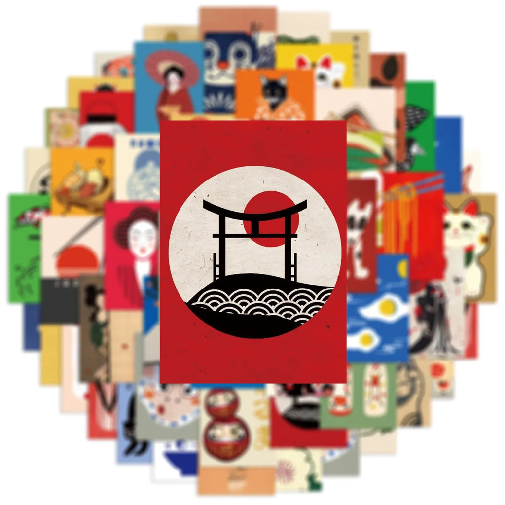Japanese Style Poster Sticker Pack