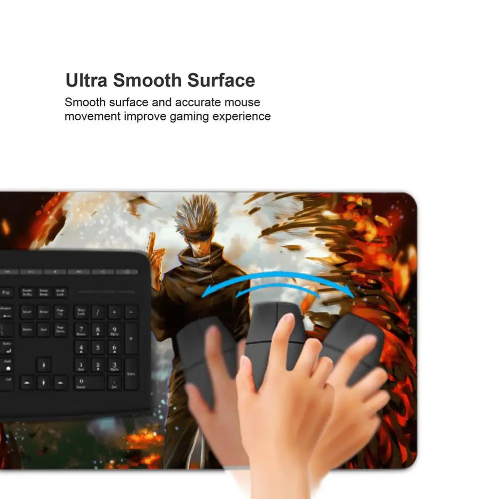 Satoru Gojo Mouse Pad – Anime Gaming Desk Mat (Black Series I)