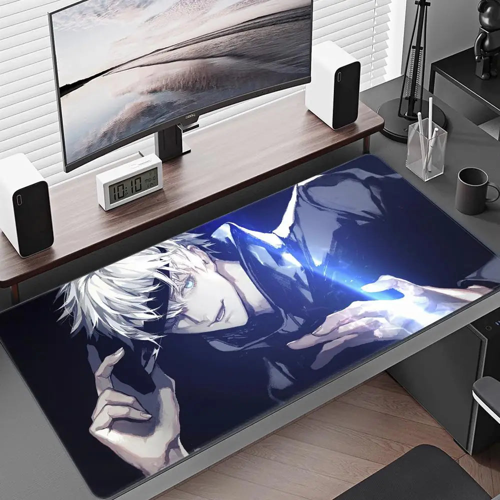 Satoru Gojo Mouse Pad – Anime Gaming Desk Mat (Black Series I)