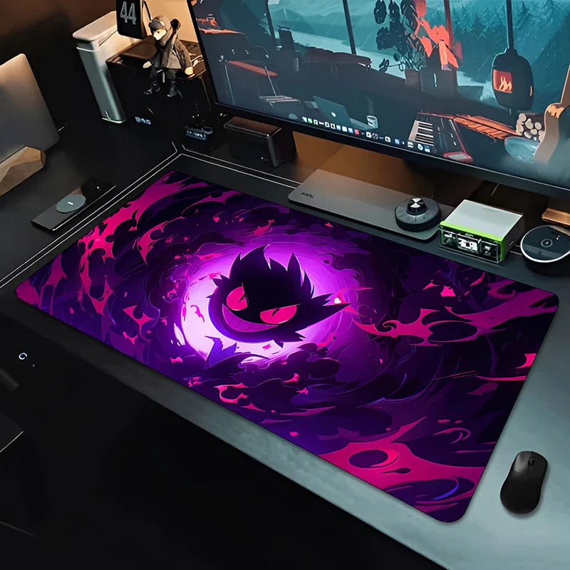 Gengar Pocket Monster Mouse Pad – Large Gaming Desk Mat