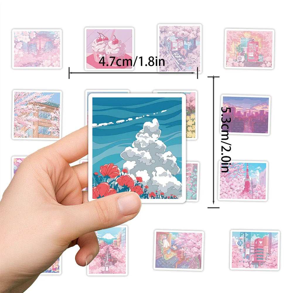 Kawaii Pink Sakura Sticker Pack