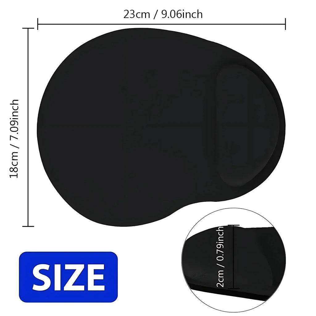 Ergonomic Wrist Rest Mouse Pad for PC & Laptop – Soft Non-Slip Rubber Mat with Comfortable Wrist Support
