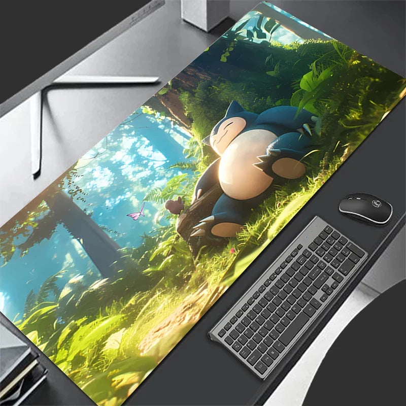 Snorlax Pocket Monster Mouse Pad – Large Kawaii Gaming Desk Mat