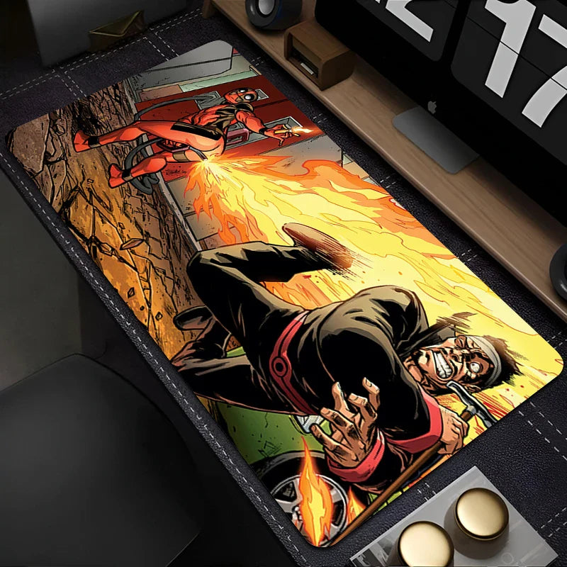 Deadpool Marvel Mouse Pad – XXL Gaming Desk Mat (900x400)