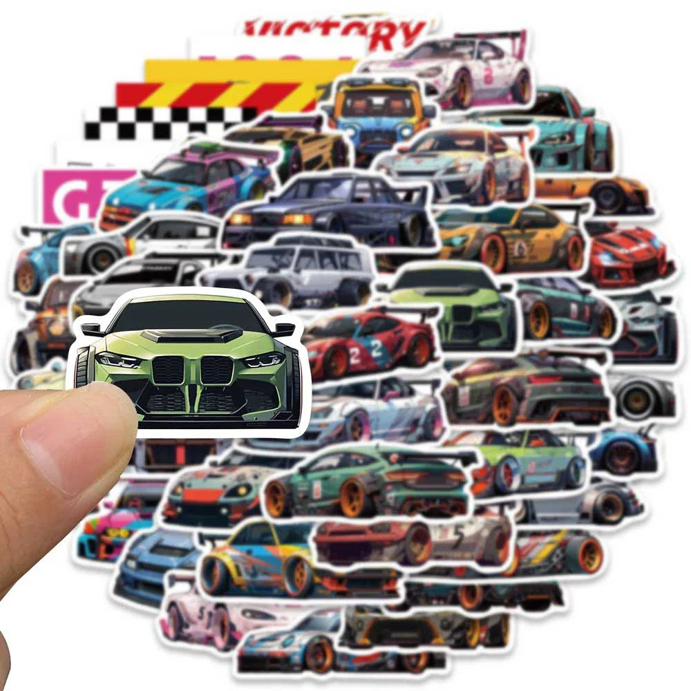 JDM Racing Anime Sticker Pack
