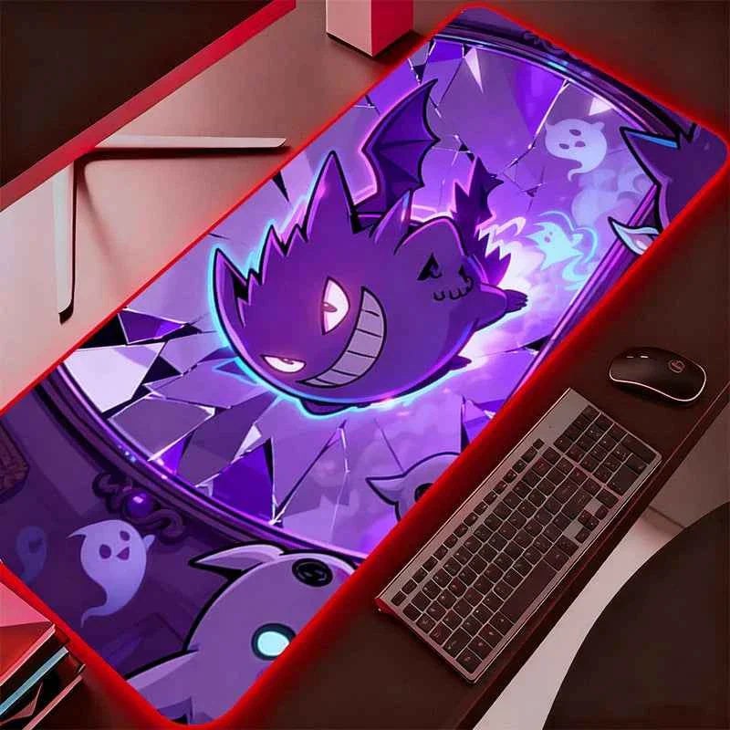 Pokémon RGB LED Gaming Desk Mat – Charizard & Gyarados