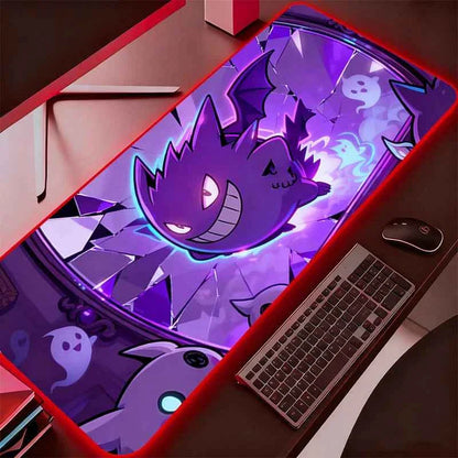 Pokémon RGB LED Gaming Desk Mat – Charizard & Gyarados