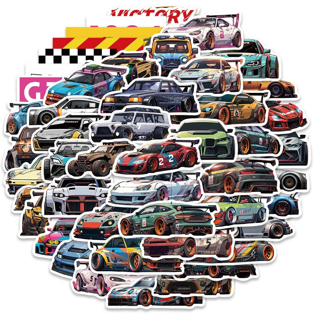 JDM Racing Anime Sticker Pack