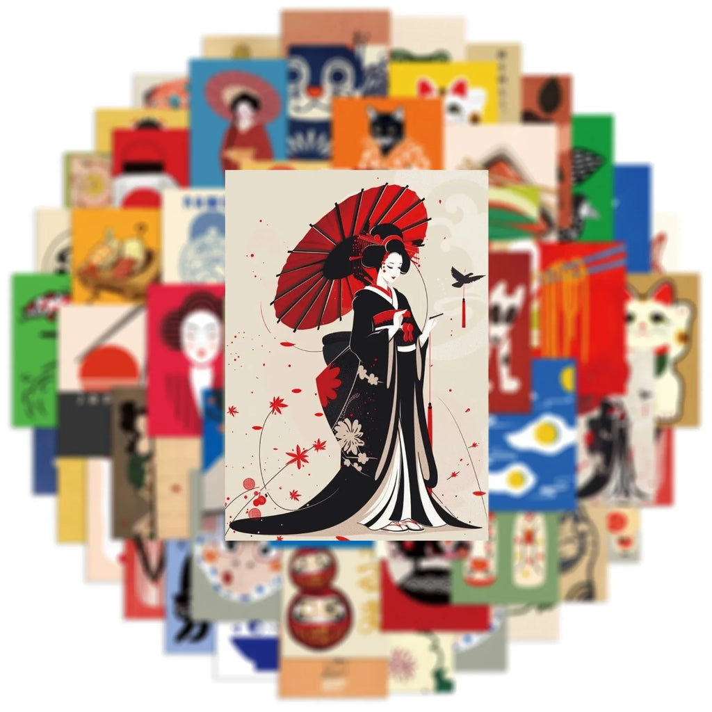Japanese Style Poster Sticker Pack