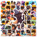 Cute Black Cat Sticker Pack