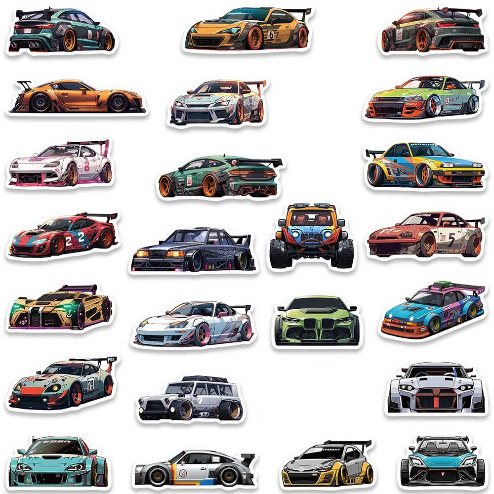JDM Racing Anime Sticker Pack