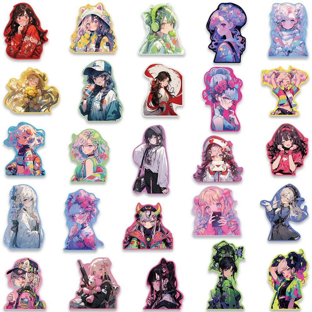 Kawaii Anime Girl Sticker Pack